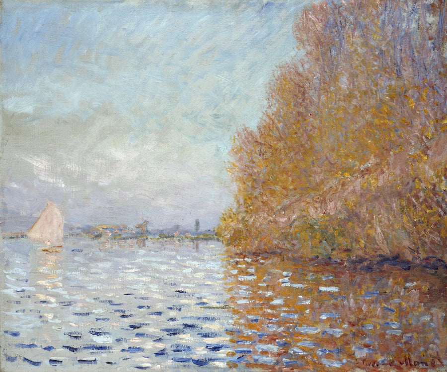 Le Bassin d’Argenteuil avec un voilier W331 – Claude Monet