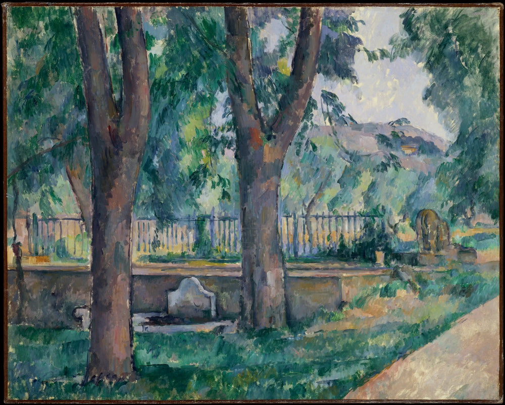 Bassin et lavoir du Jas de Bouffan - Paul Cézanne image 1 tableau peint à l’huile sur toile