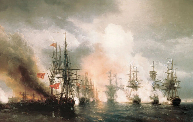 Bataille de Sinope - Ivan Aïvazovski