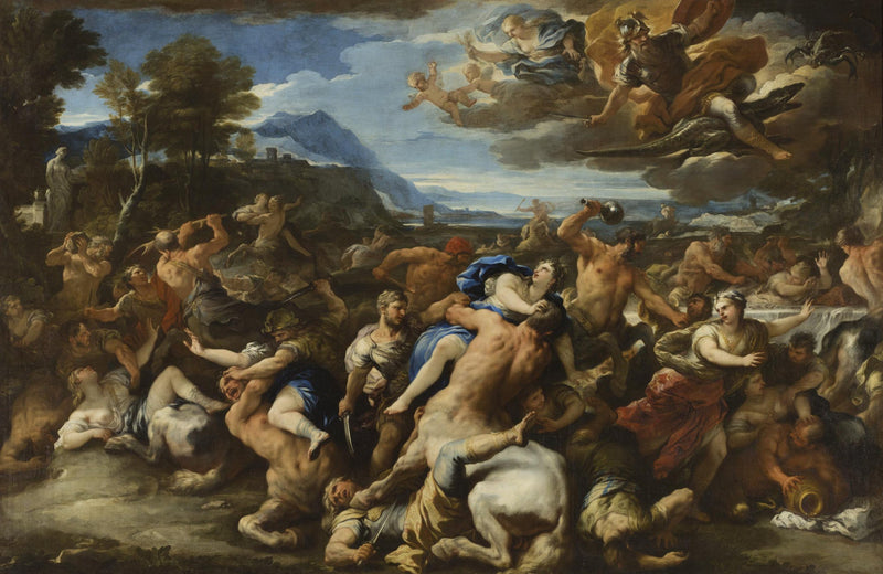 Bataille entre les Lapithes et les Centaures - Luca Giordano