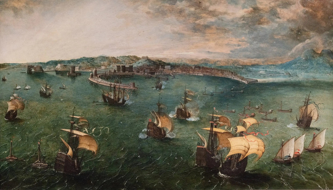 Bataille navale dans le golfe de Naples - Pieter Brueghel the Elder