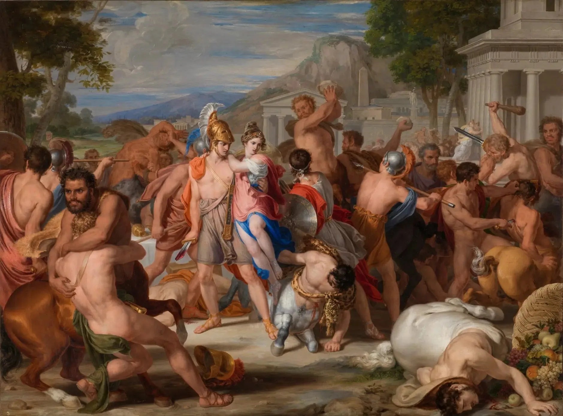 Batalla de lapitas y centauros - Rafael Tejeo image 1 reproduction réalisée par Alpha Reproduction