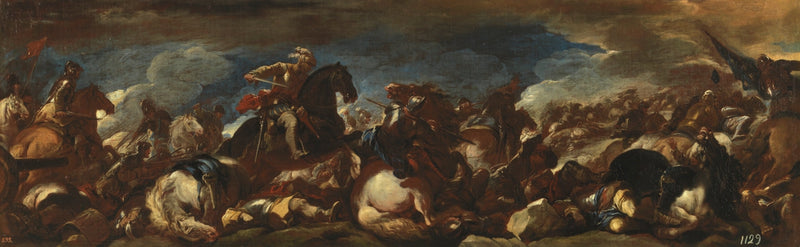 Batalla de San Quintín - Luca Giordano