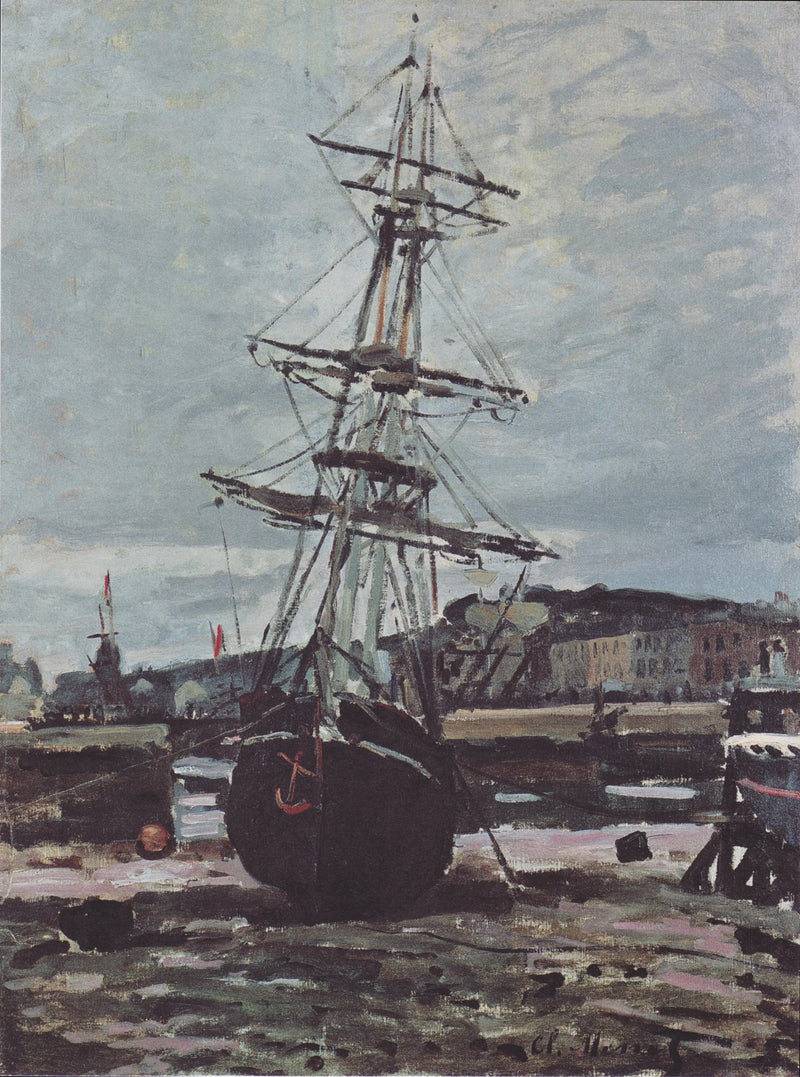 Bateau échoué à Fécamp - Claude Monet