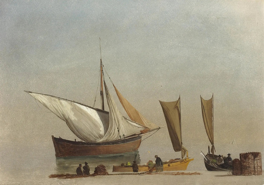 Bateaux de pêche - Albert Bierstadt