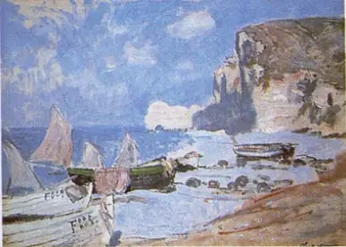 Bateaux de pêche, Étretat - Claude Monet