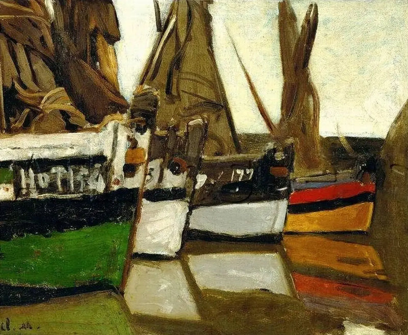 Bateaux de pêche, Honfleur - Claude Monet