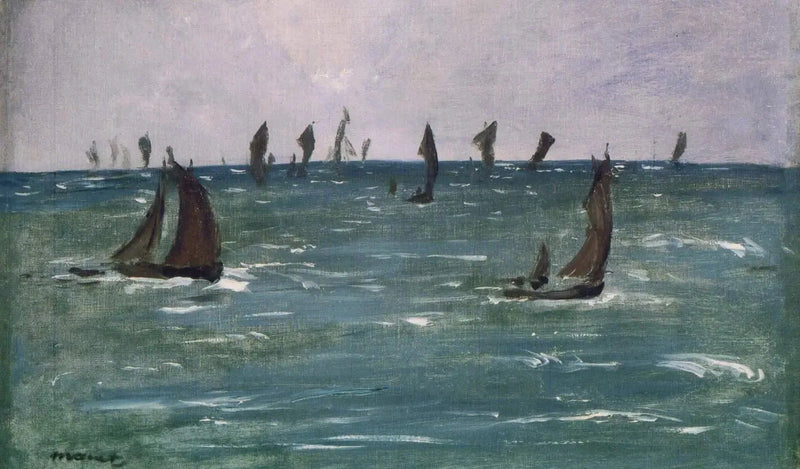 Bateaux en Mer, Golfe de Gascogne - Édouard Manet