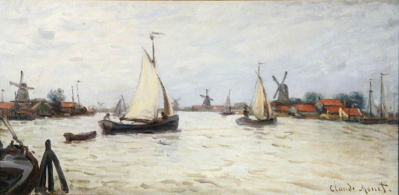 Bateaux en Hollande, près de Zaandam W173 – Claude Monet