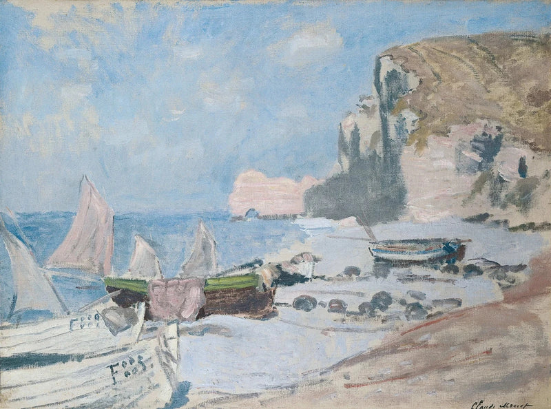 Bateaux de pêche, Étretat W1013 – Claude Monet