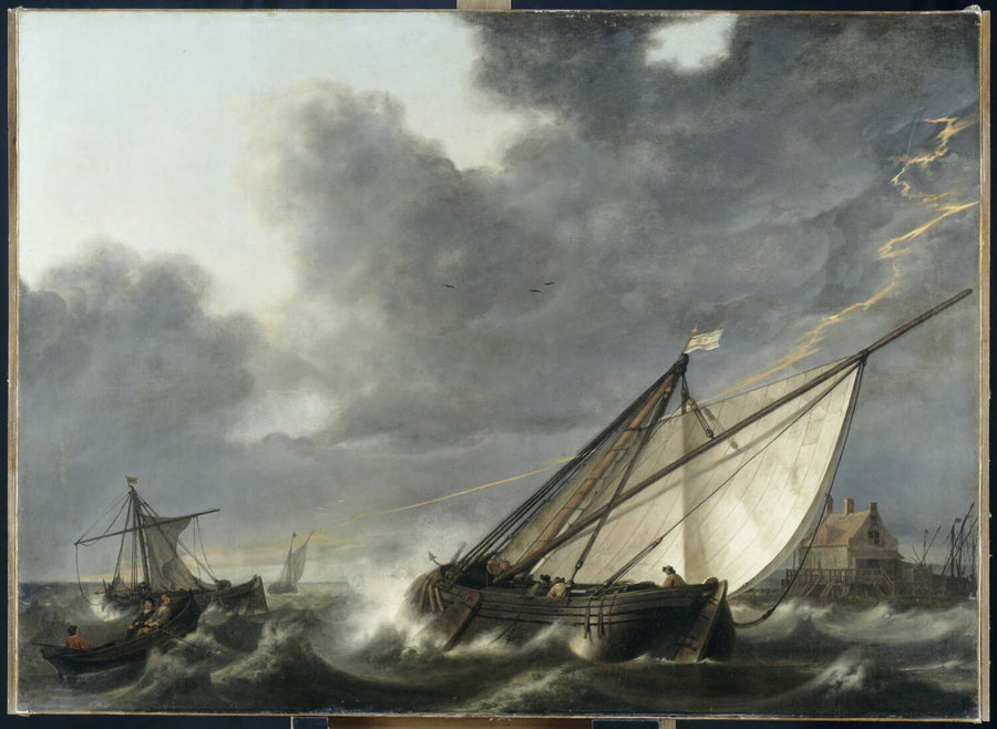 Bateaux pris dans un orage - Aelbert Cuyp