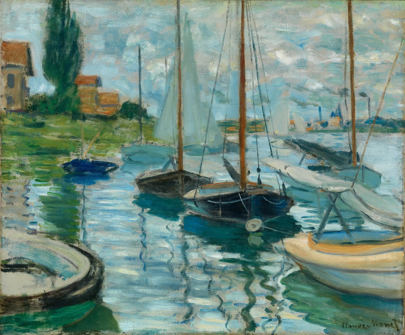 Bateaux sur la Seine à Gennevilliers - Claude Monet