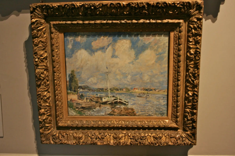 Bateaux sur la Seine - Alfred Sisley