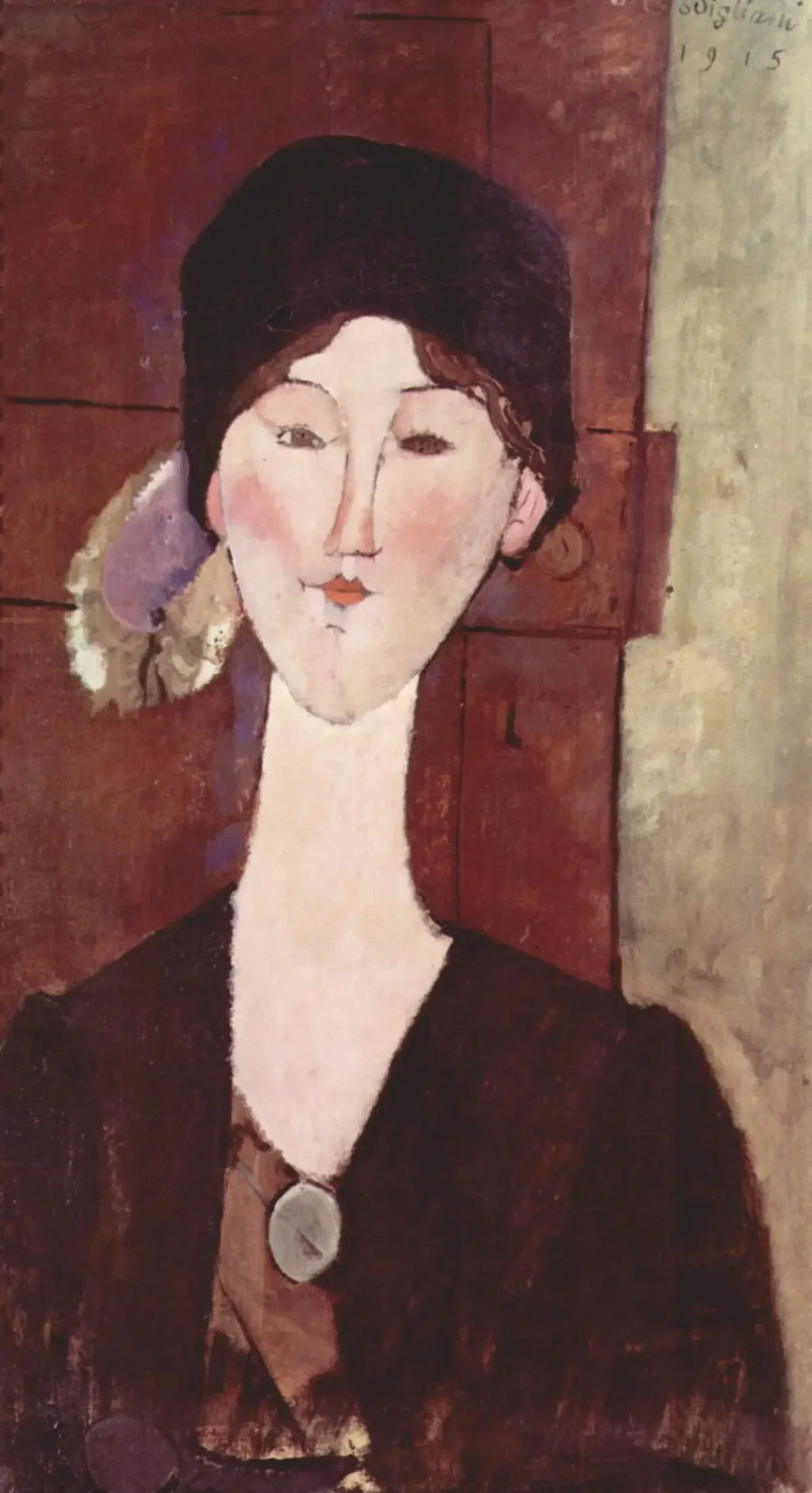 Beatrice Hastings devant une porte - Amedeo Modigliani