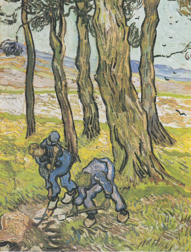Deux bêcheurs parmi les arbres, F701 – Van Gogh