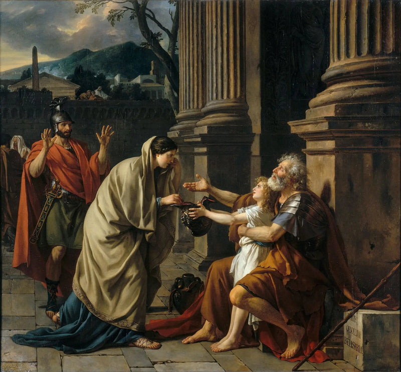 Bélisaire demandant l'aumone - Jacques-Louis David