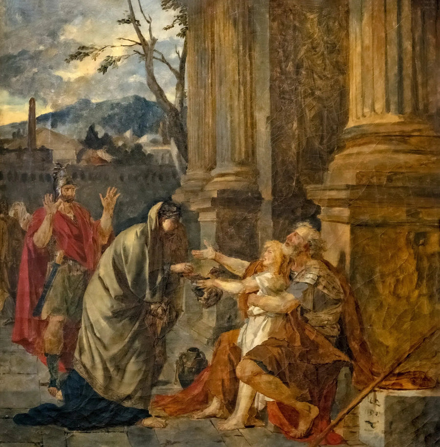 Bélisaire reconnu par un soldat - Jacques-Louis David