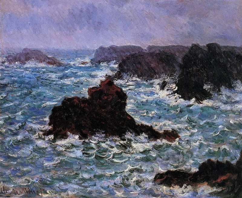Belle-Île, effet de pluie - Claude Monet