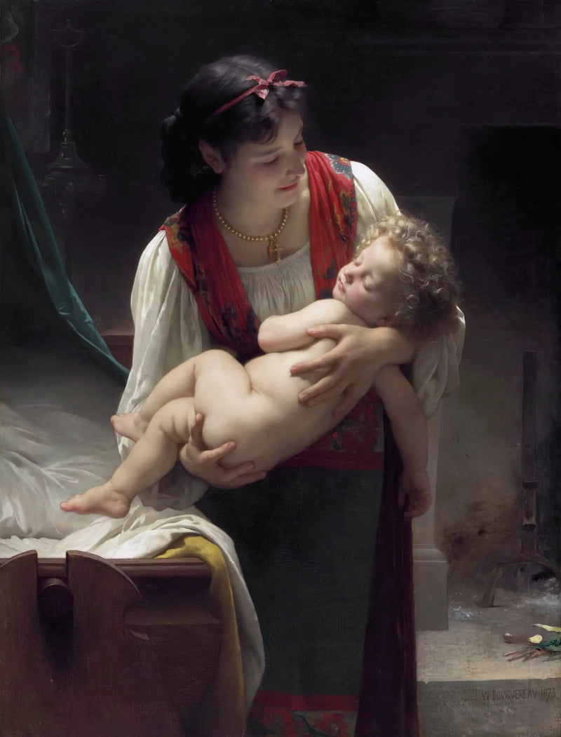 Berceuse (Le coucher) - Bouguereau