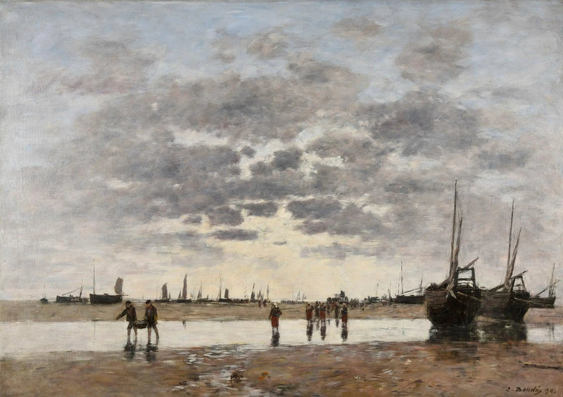 Berck : le retour des barques - Eugène Boudin