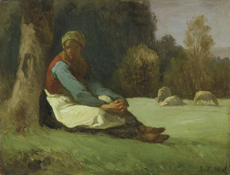 Bergère assise - Jean-François Millet