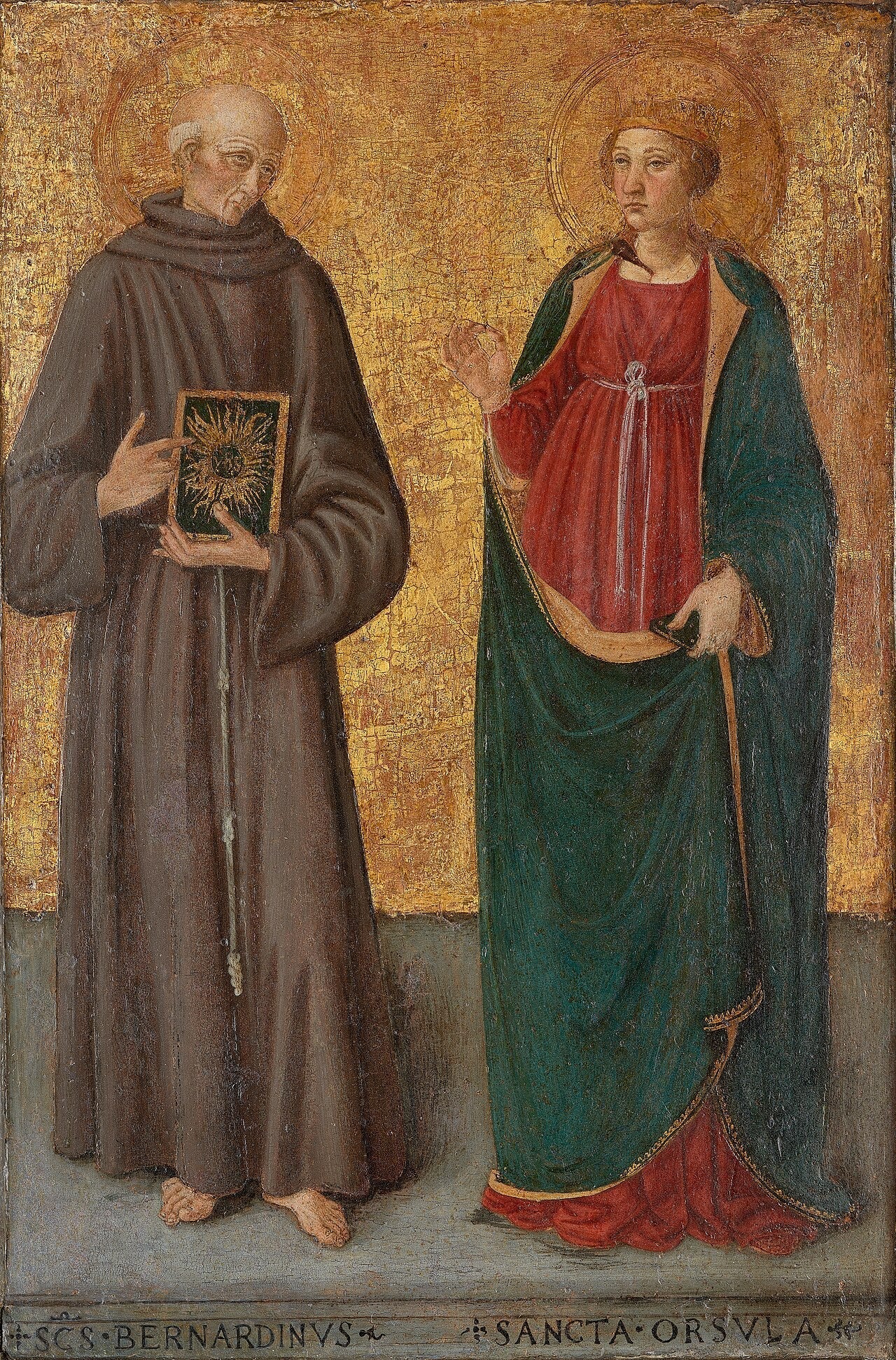 Bernardin de Sienne et sainte Ursule - Cosimo Rosselli - Alpha Reproduction