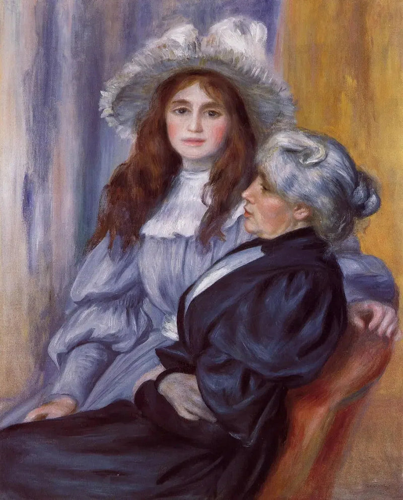 Berthe Morisot et sa fille Julie Manet - Pierre-Auguste Renoir