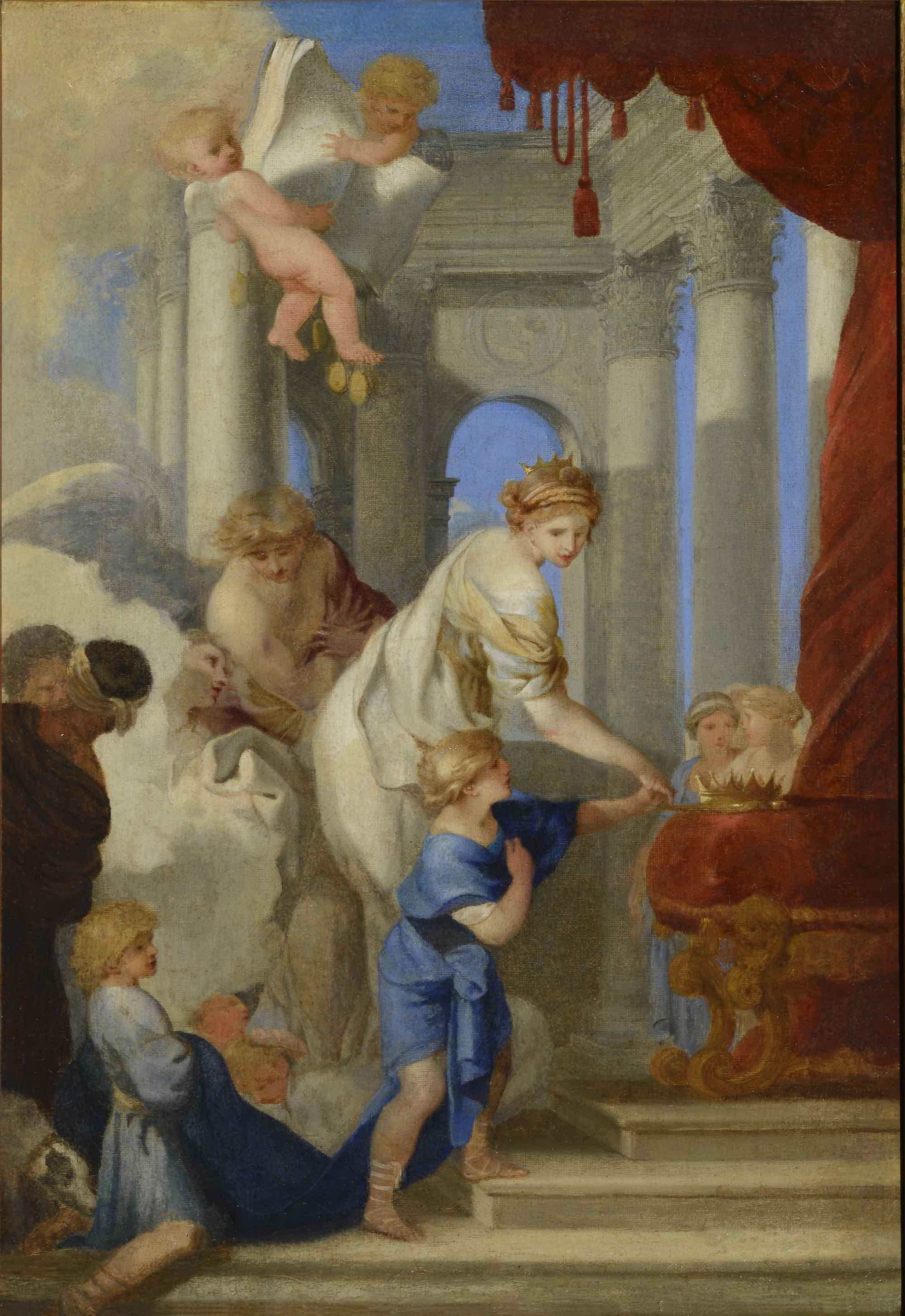 Bethsabée guidant Salomon vers le trône - Sébastien Bourdon