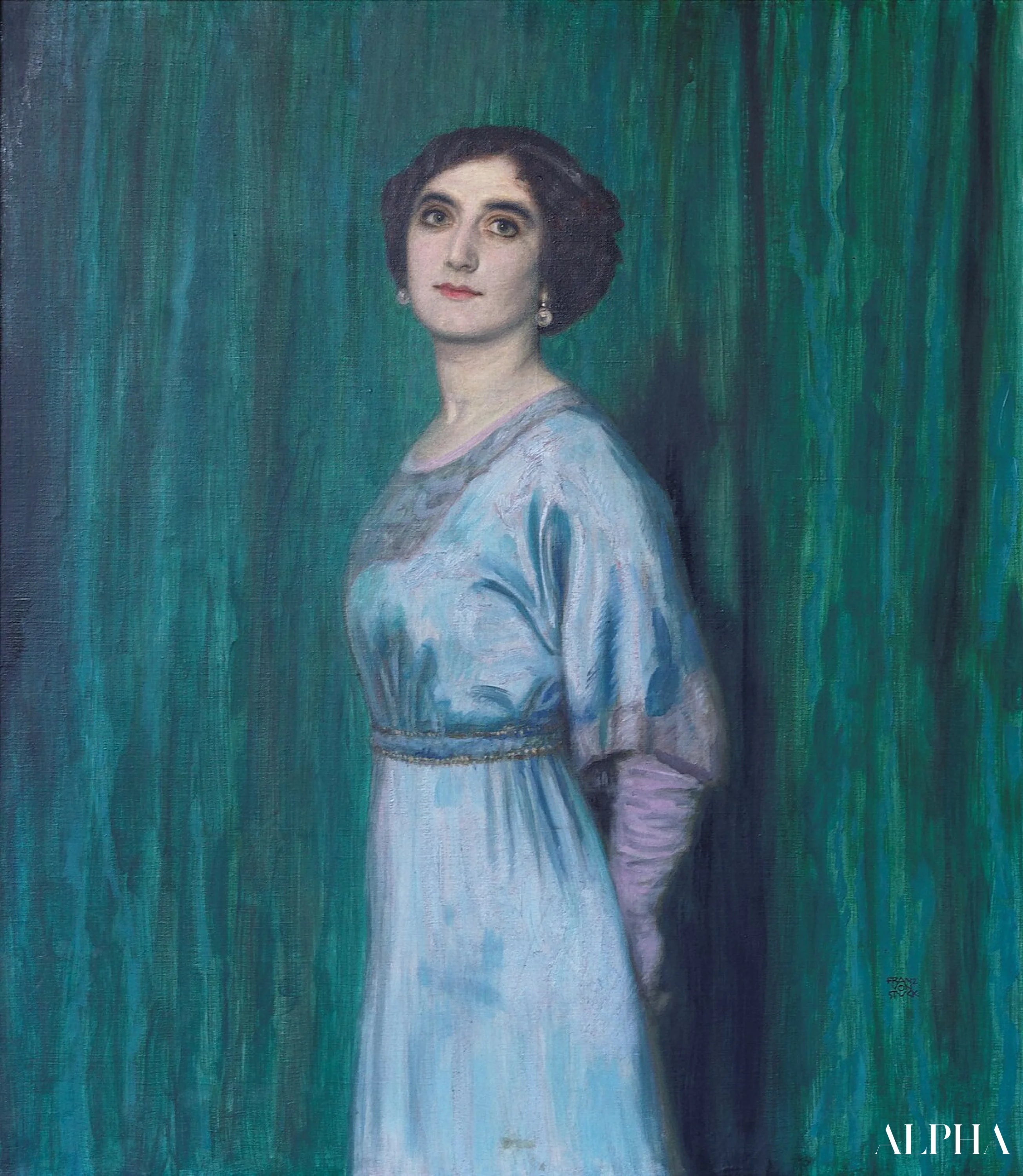 Reproduction du tableau « Bettina Heinemann - Franz Von Stuck » par Alpha Reproduction en peinture à l’huile