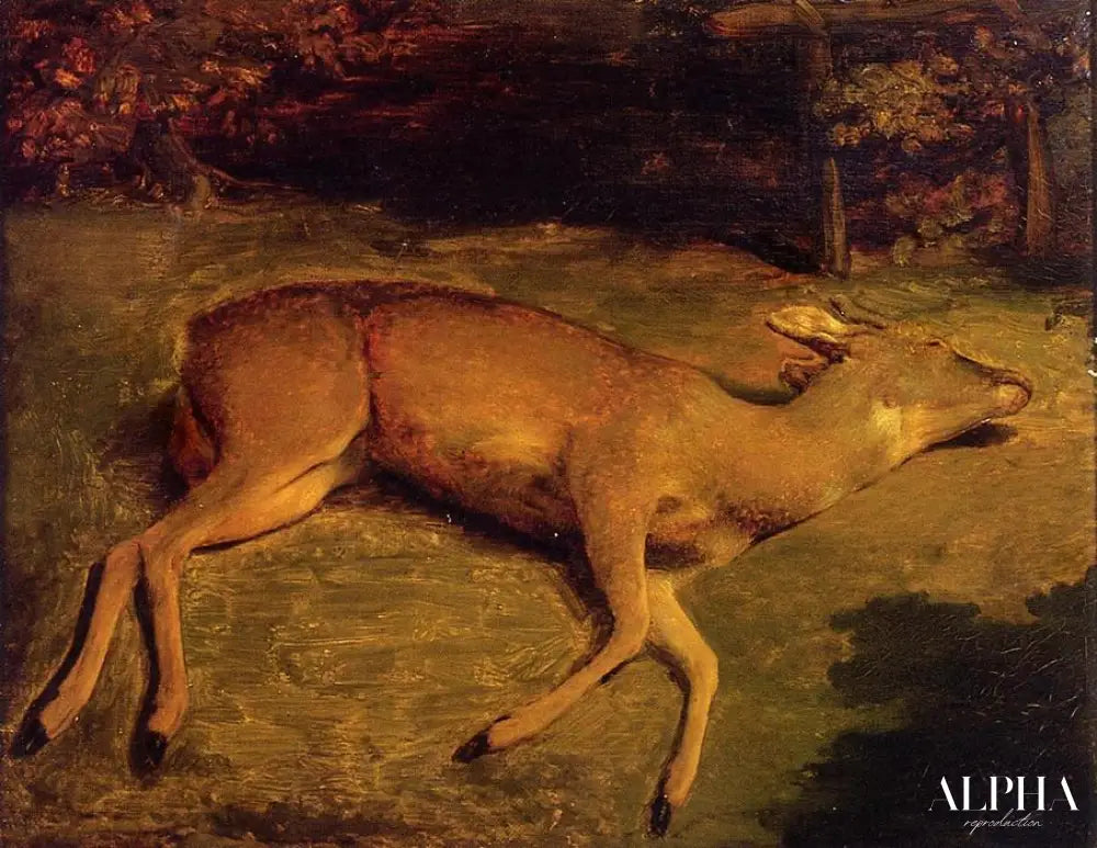 Biche morte - Gustave Courbet - Reproductions de tableaux et peintures haut de gamme