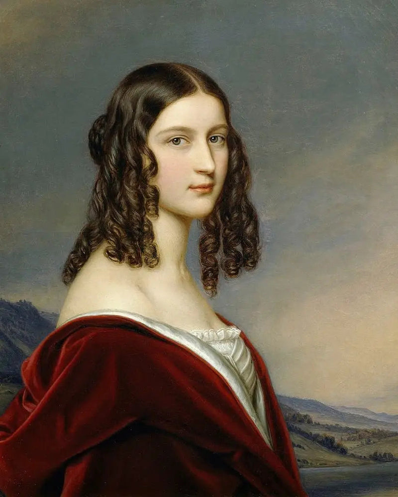 Bildnis der Friederike Freiin von Gumppenberg - Joseph Karl Stieler