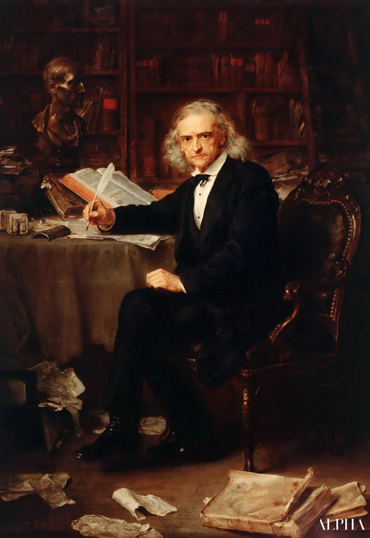Bildnis Des Historikers Theodor Mommsen - Ludwig Knaus - Reproductions de tableaux et peintures haut de gamme