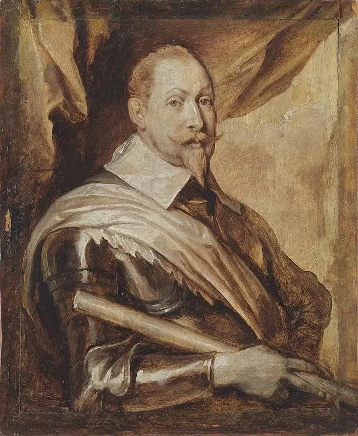 Bildnis des Königs Gustav II. Adolf von Schweden (Werkstatt) - Antoine van Dyck
