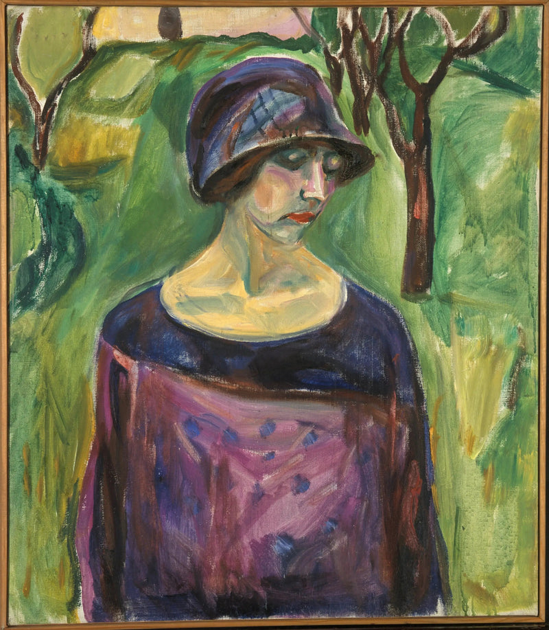 Birgit Prestoe dans le jardin - Edvard Munch