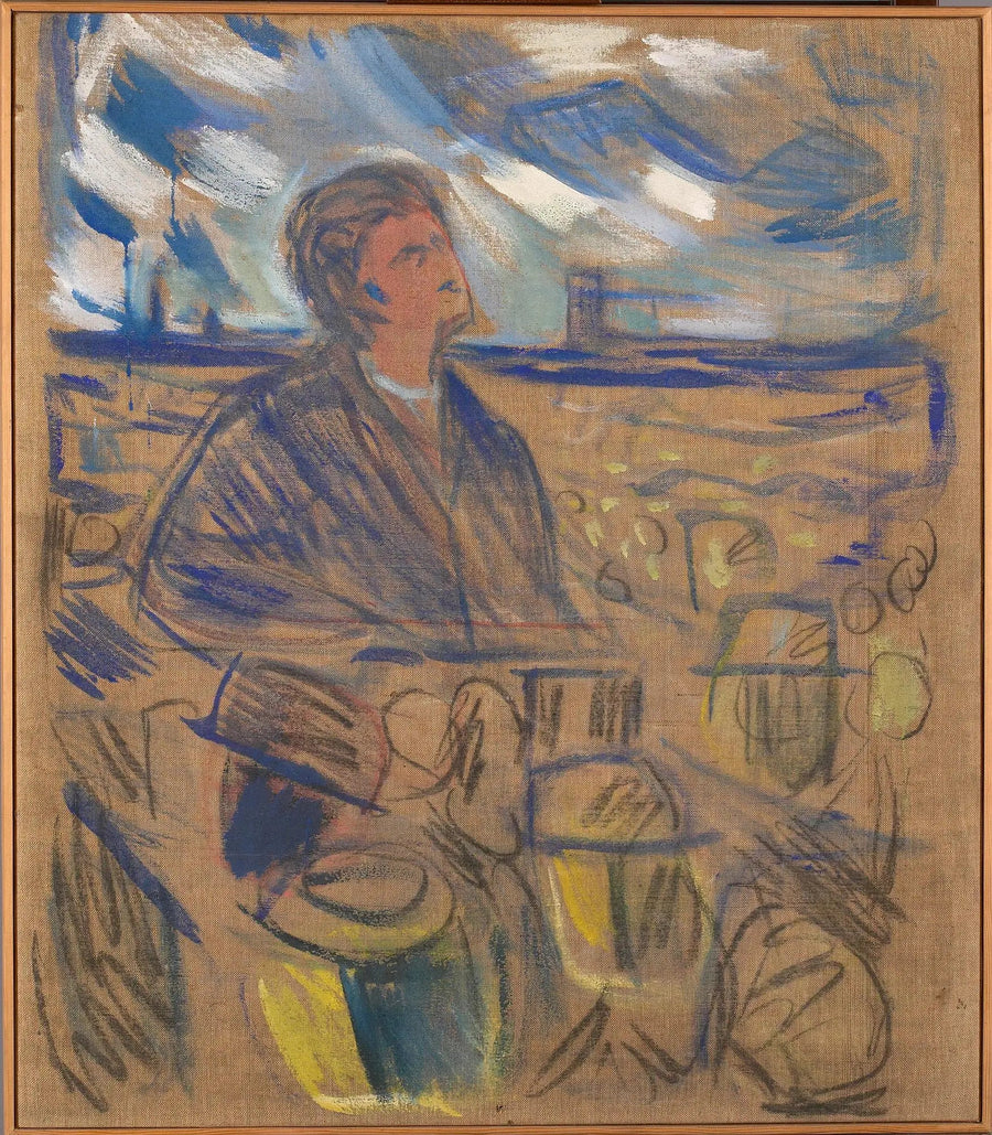 Bjørnstjerne Bjørnson s'adressant au peuple - Edvard Munch