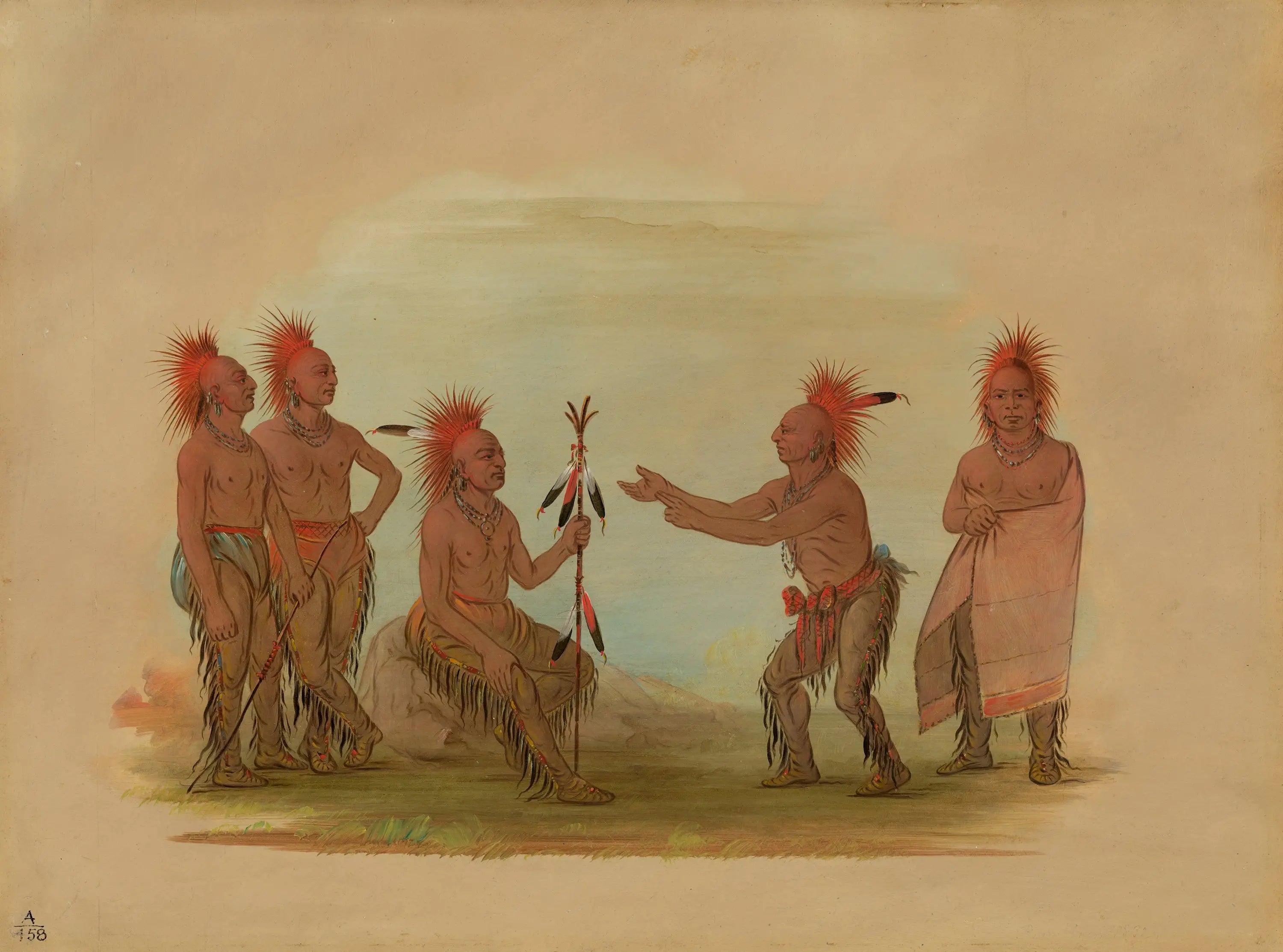 Black Hawk et le Prophète - Saukie - George Catlin - Alpha Reproduction