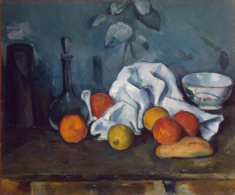 Boîte à lait, carafe et bol - Paul Cézanne