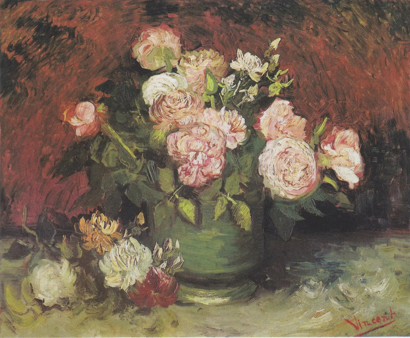Bol avec pivoines et roses - Vincent van Gogh