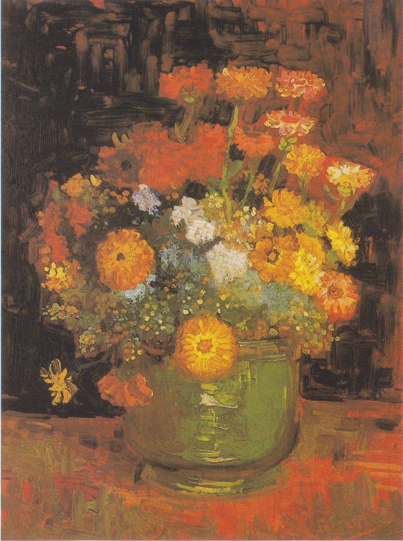 Bol avec zinnias, F252 – Van Gogh