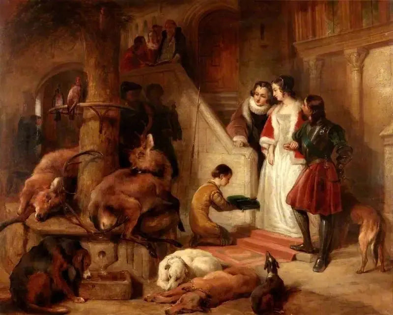 Bolton Court dans les temps anciens - Edwin Henry Landseer