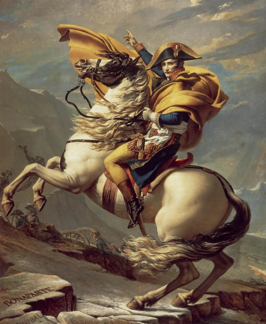 Bonaparte franchissant le Grand-Saint-Bernard - Jacques-Louis David