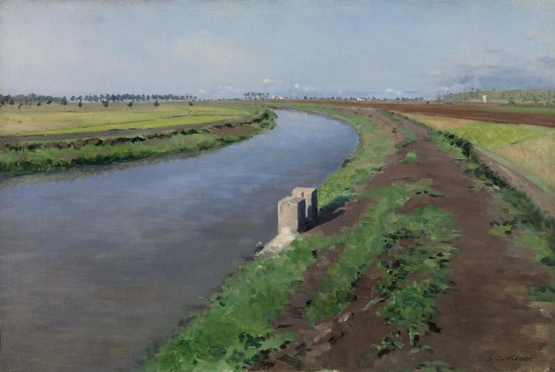 Bord de canal, près de Naples - Gustave Caillebotte