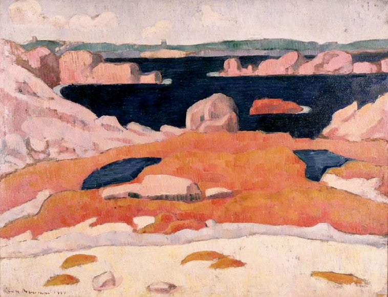 Bord de mer en Bretagne Saint-Briac - Émile Bernard - Alpha Reproduction