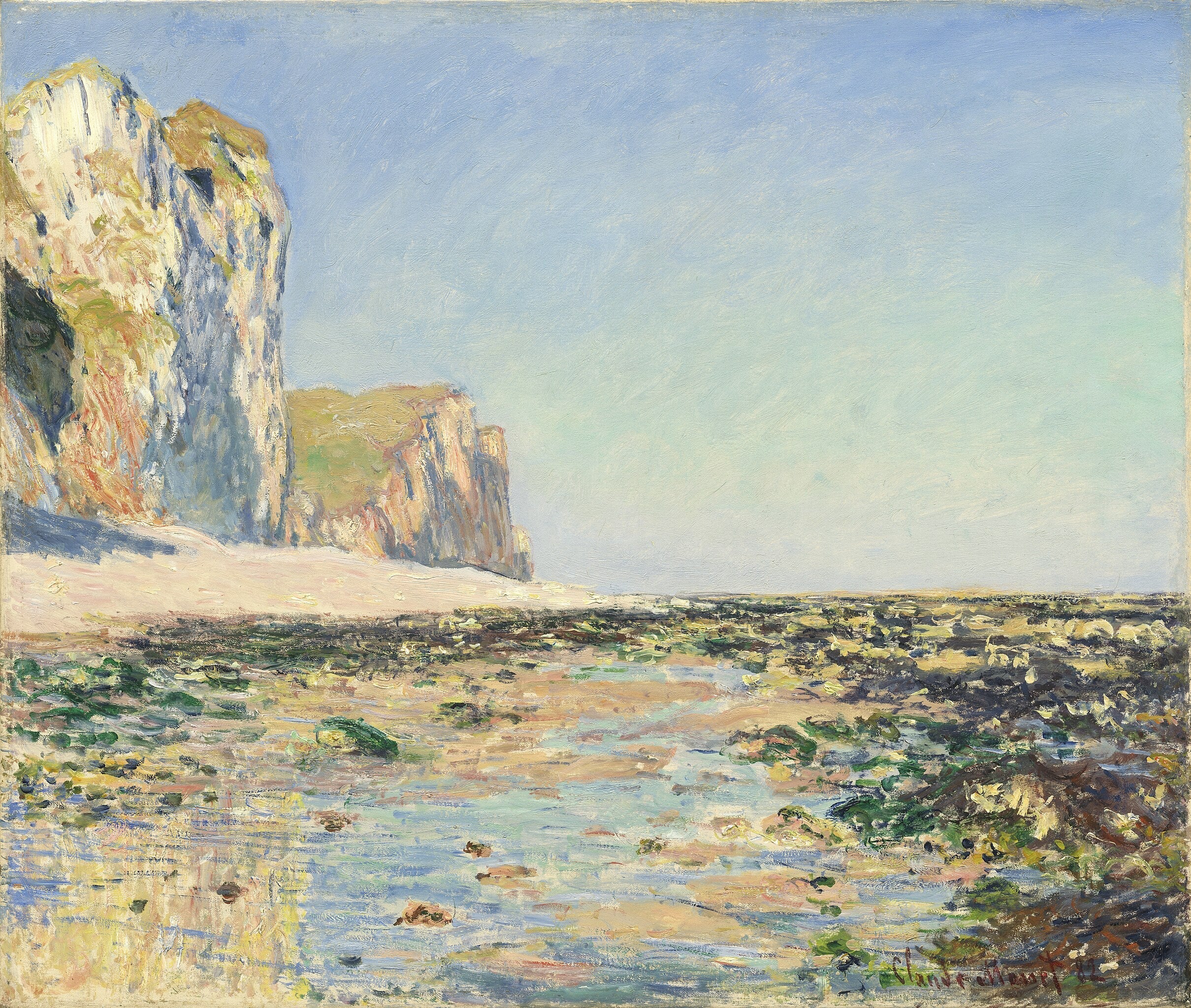 Bord de mer et falaises de Pourville le matin - Claude Monet