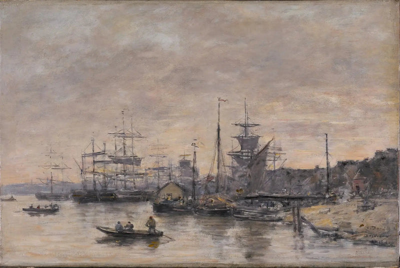 Bordeaux, le port - Eugène Boudin