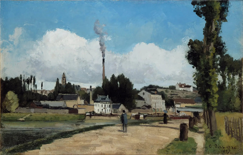 Bords de l'Oise à Pontoise - Camille Pissarro