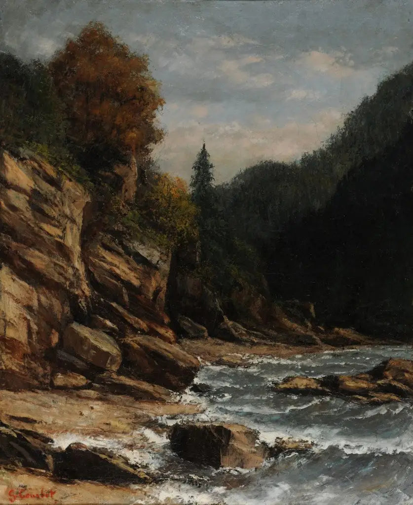 Bords du lac Léman - Gustave Courbet