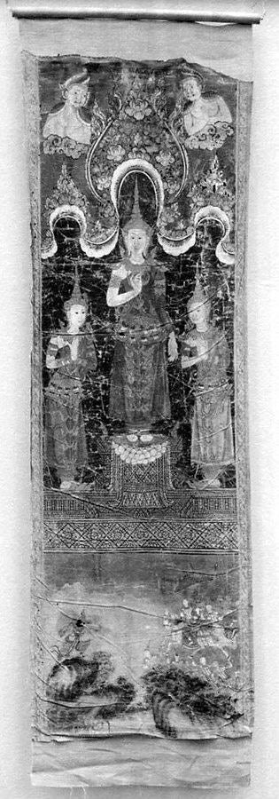 Bouddha avec deux assistants, Artiste thaïlandais anonyme, XVIIe-XVIIIe siècles