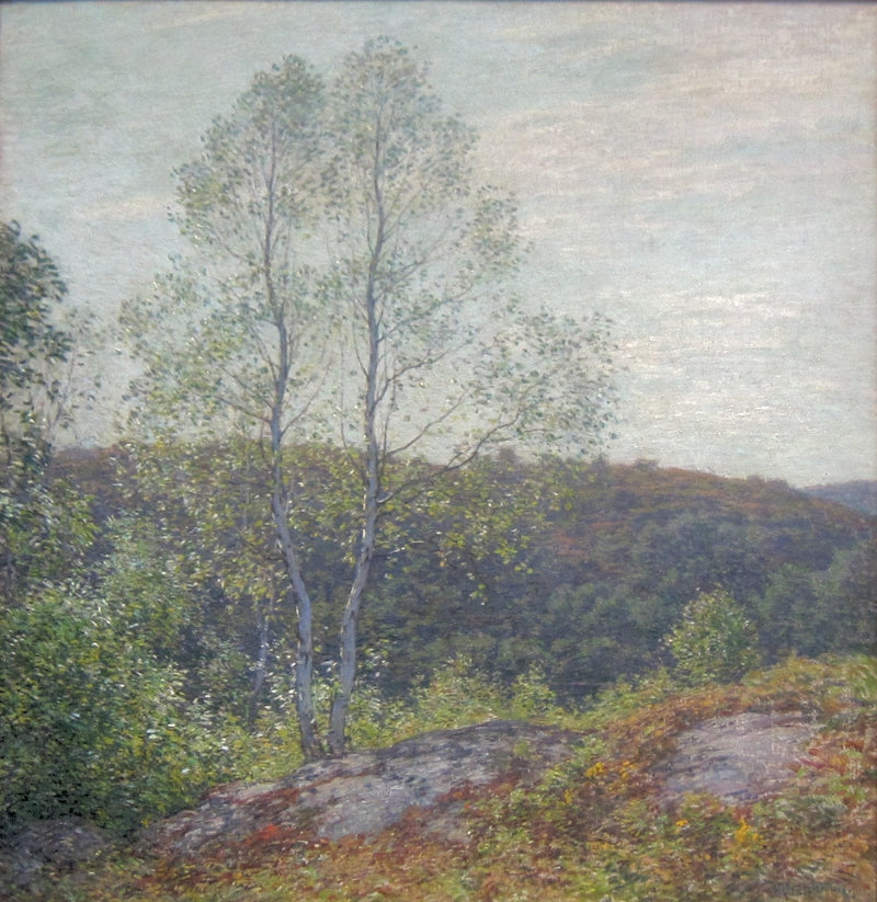 Bouleaux jumeaux - Willard Metcalf