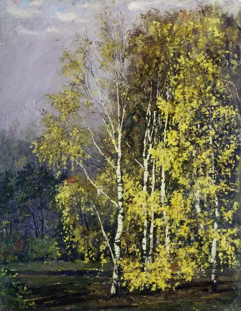 Bouleaux l'automne - Edvard Munch